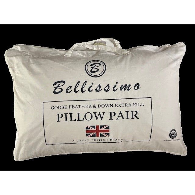 Bellissimo Goose Extra Fill Pillow Pair (8239285960922)