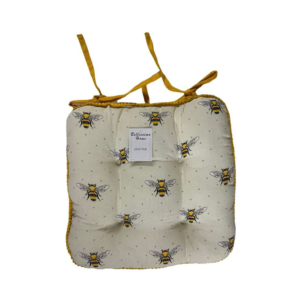 Harwoods Honey Bee Chunky Seat Pad-100% Cotton (8051167985882)
