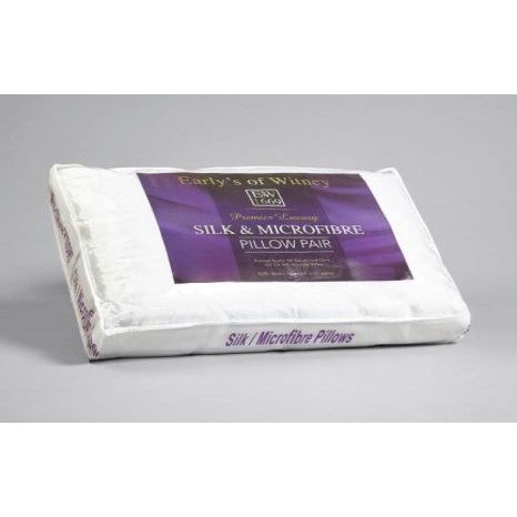 Harwoods Silk/Microfibre Pillow Pair (8260560486618)