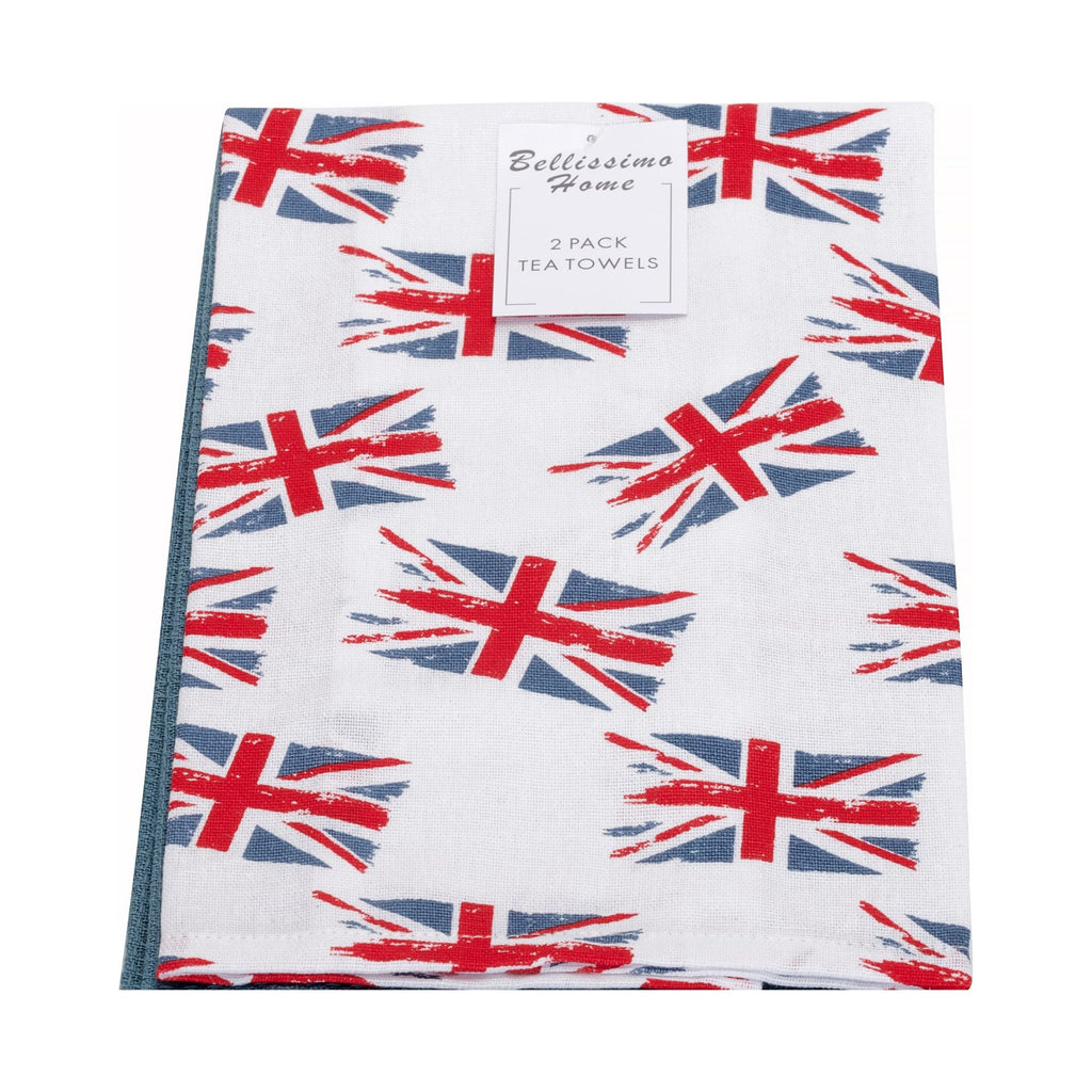 Harwoods Union Jack 2 Pack Tea Towel -75cm L X 50cm W (8050709954778)