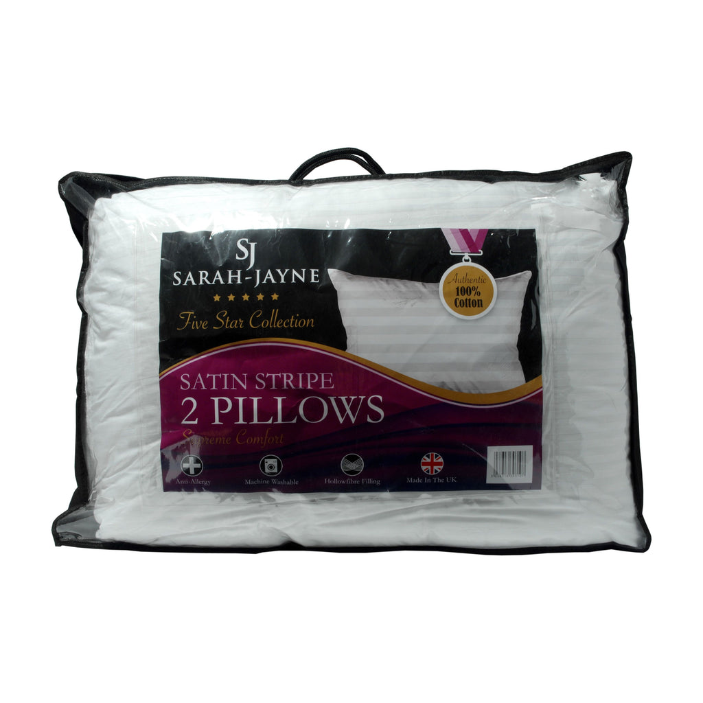 Harwoods Ultra Bounce Pillow Pair Cotton Cased (8261340528858)