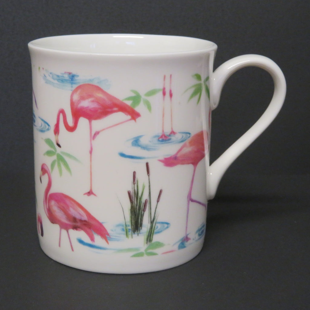Bone China Mugs Flamingo design (Set of 4) (6541515948200)