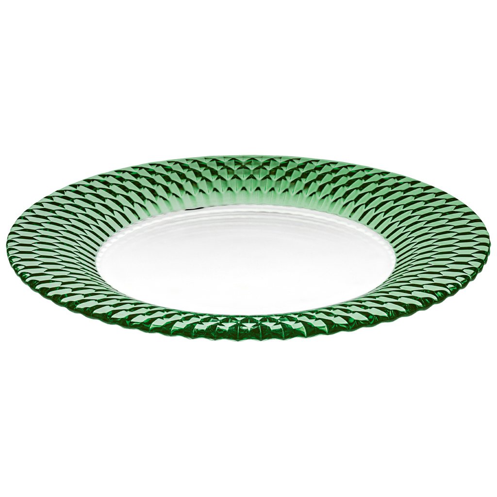 Boston coloured Buffet plate green (6103926866088)