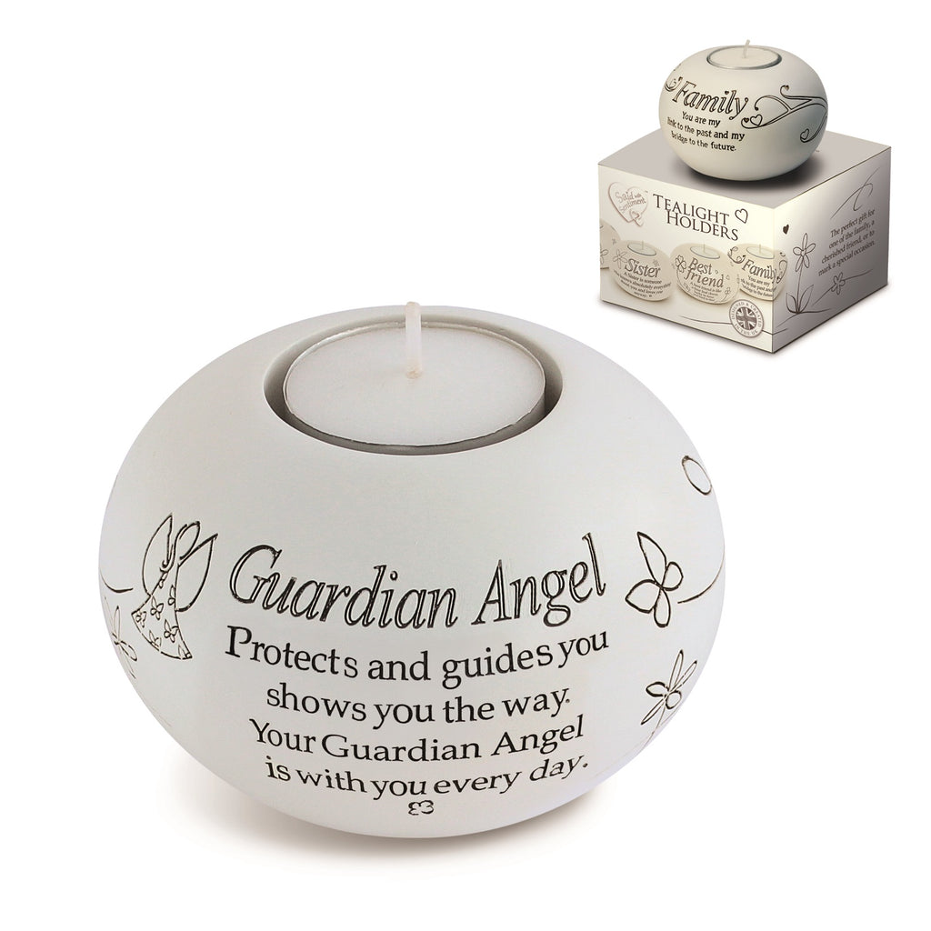 Sentiment Tea Light Guardian Angel (5943652581544)