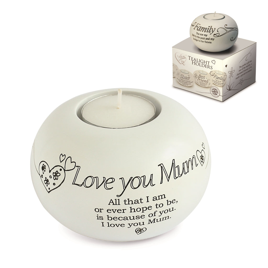 Sentiment Tea Light Love You Mum (5943652712616)
