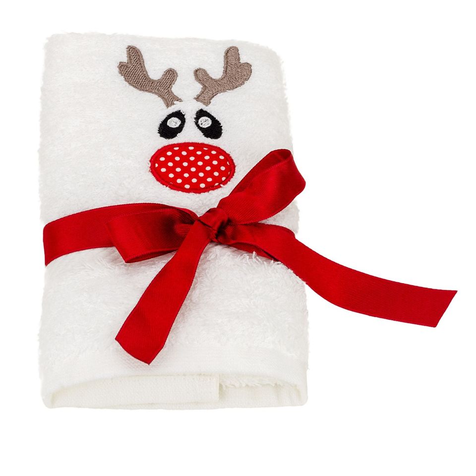 Reindeer Embroidered Guest Towel (6034657476776)