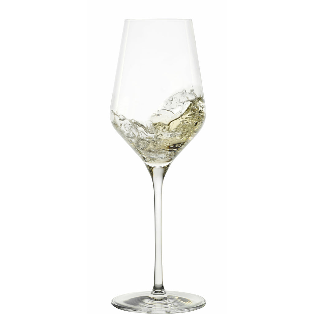 Stölzle Lausitz White Wine Glasses Quatrophil 404 ml, set of 6, on par with mouth blown, premium quality, dishwasher proof (6119286243496)
