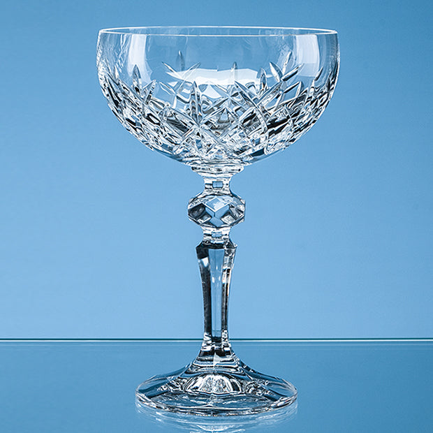 Flamenco Crystalite Full Cut Champagne Saucer glass 200ml (6253680394408)