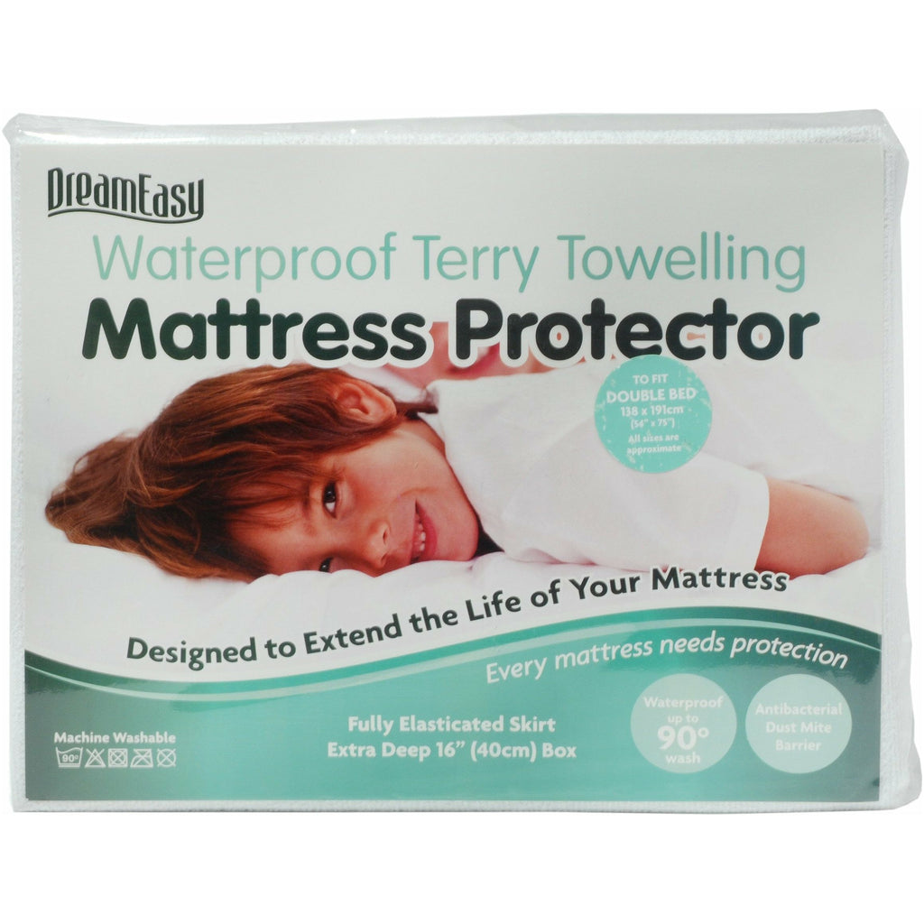 90c Terry Waterproof Pillow Protector Pair (6034658427048)