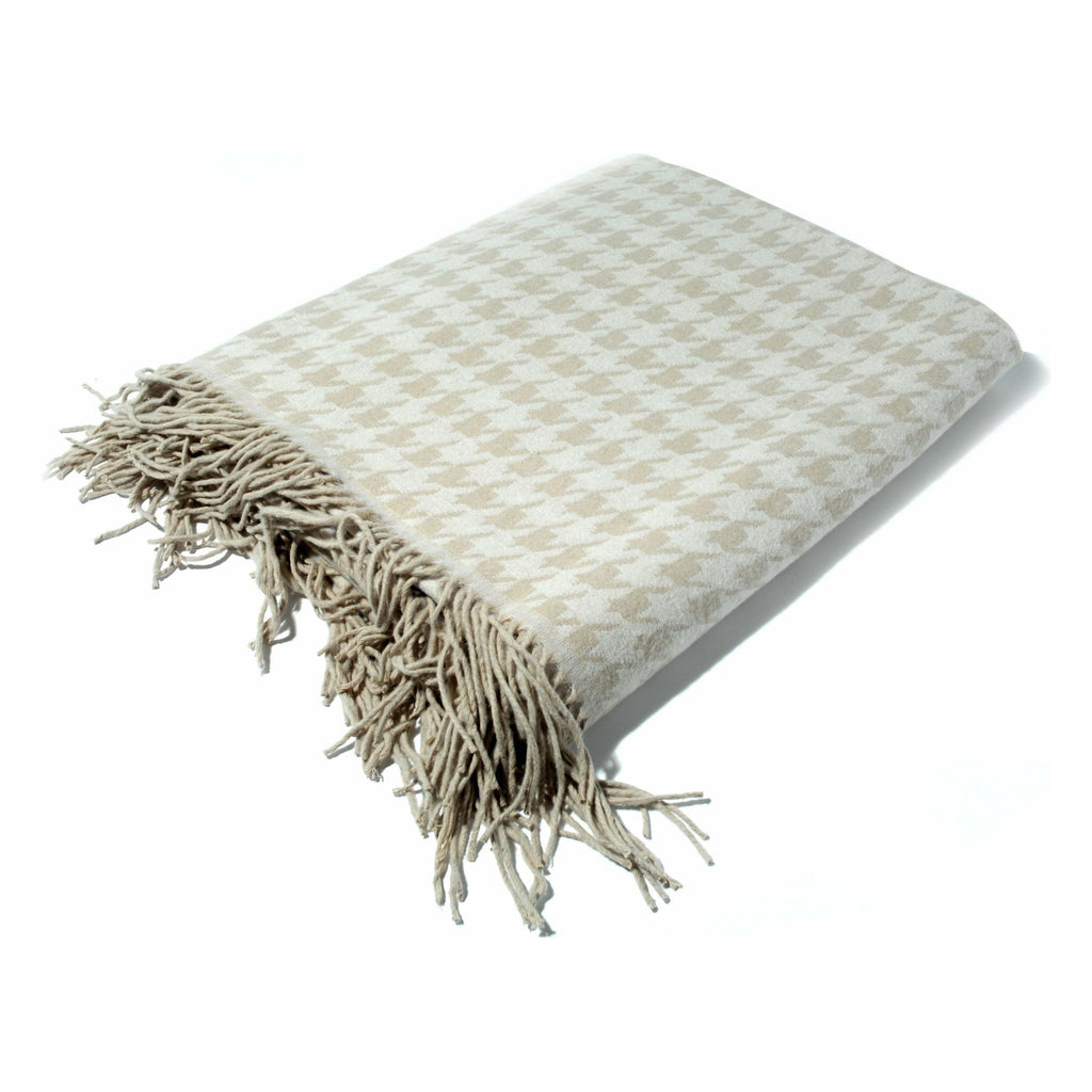 Bellissimo Dogtooth Check Cotton Rich Throw (6551930699944)
