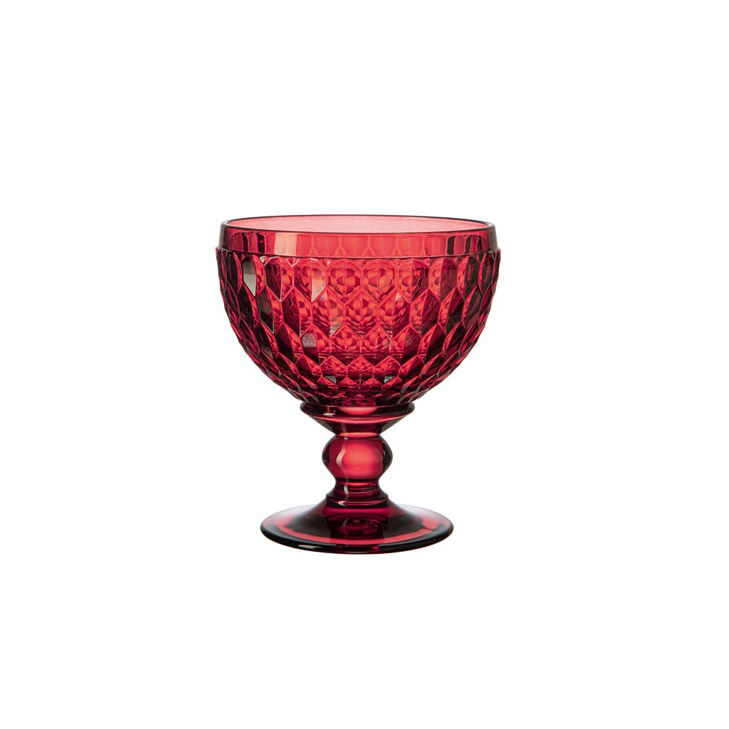Boston coloured Champagne / dessert bowl red( Set of 4) (6103941316776)