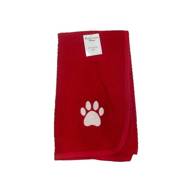 Bellissimo Embroidered Pet Towel Beige-Green-Red-Black (8050339250394)