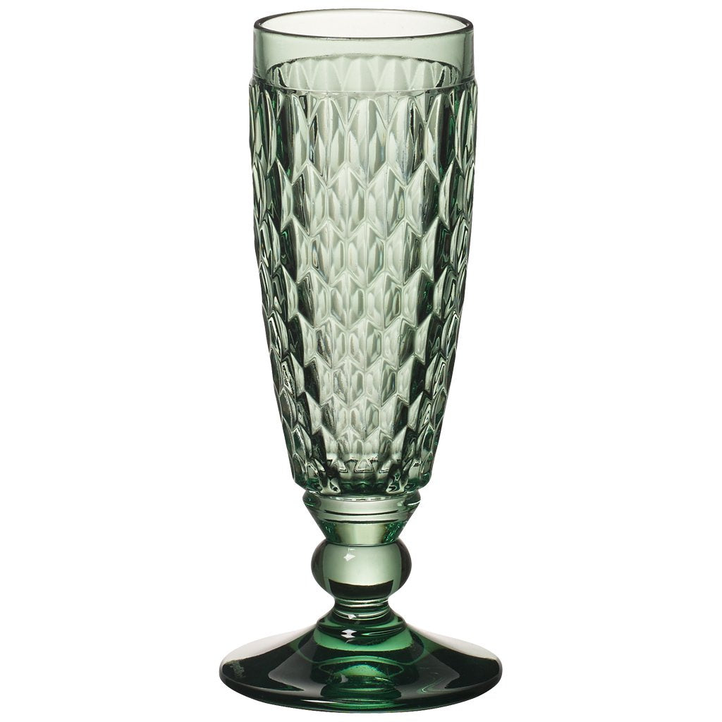 Boston coloured Champagne flute green( Set of 4) (6103940628648)