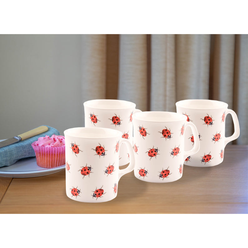 Ladybird Bone China Mug (Set of 4) (6557720379560)