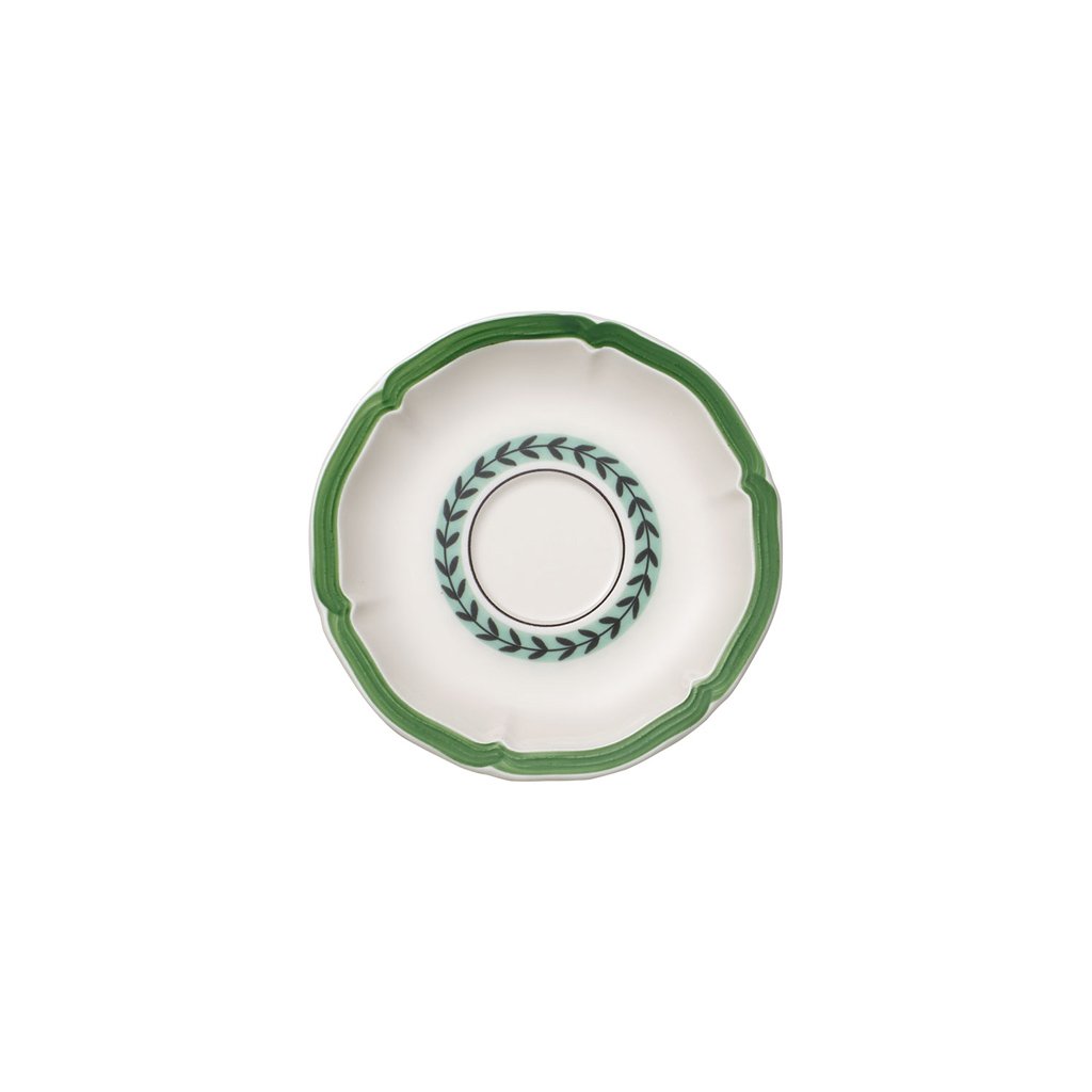 French Garden Green Line Saucer tea cup (6103930142888)