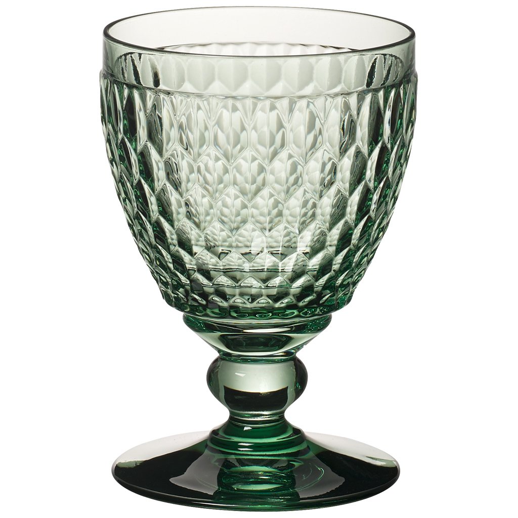 Boston coloured Water goblet green( Set of 4) (6103923196072)