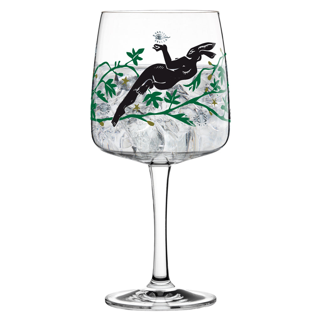 Gin Tonic Glass Karin Rytter (Mysterious Hare) (6030605156520)