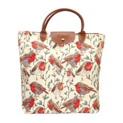 Foldaway shopping bag - Robin (5962462298280)