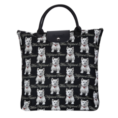 Foldaway shopping bag - Westie (5962462658728)