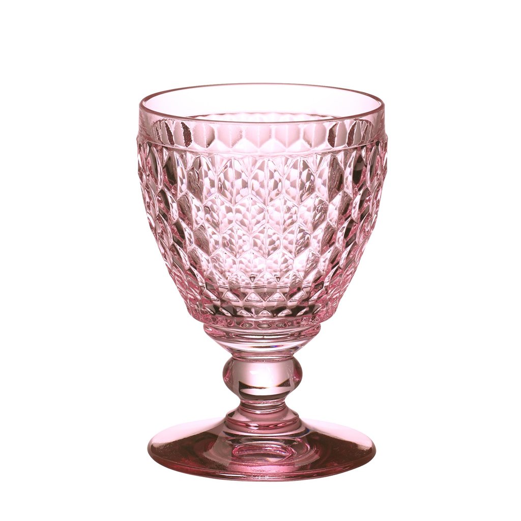 Boston coloured Red wine goblet rose( Set of 4) (6103936204968)