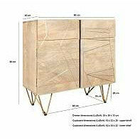 Light Gold 2 Door Medium Sideboard (5917161783464)