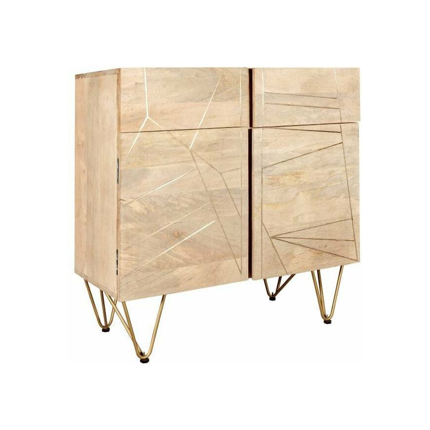 Light Gold 2 Door Medium Sideboard (5917161783464)