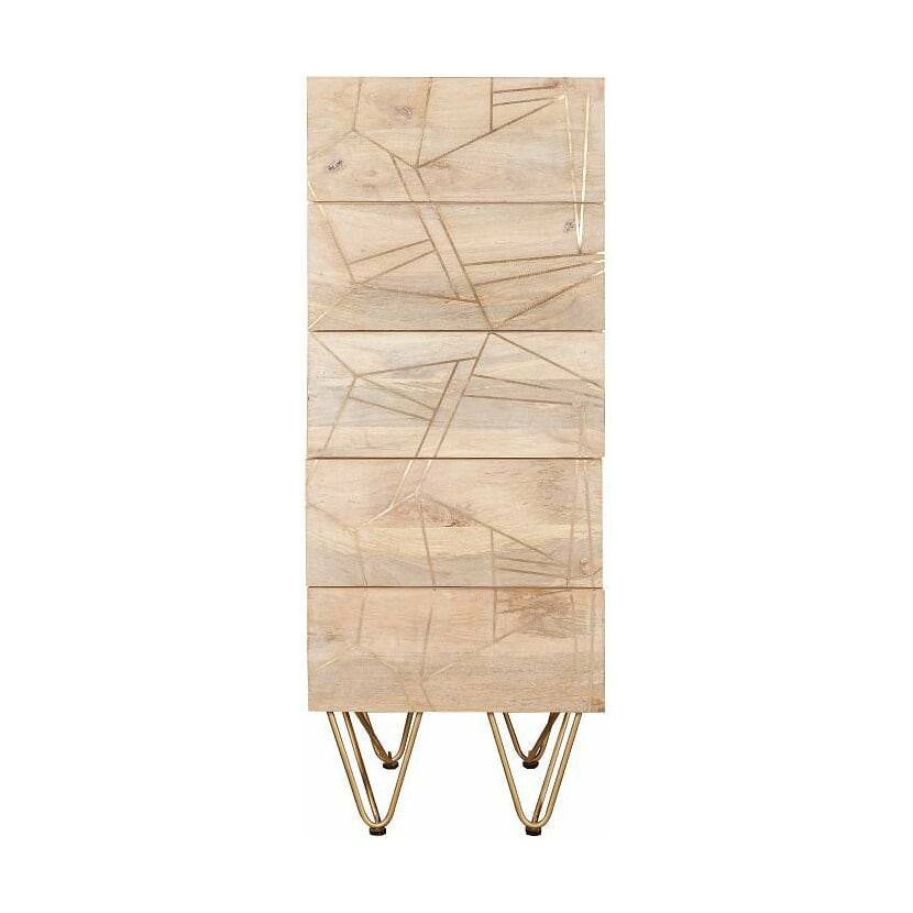 Light Gold Tall Chest of Drawers (5917161849000)