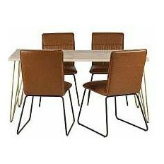 Light Gold Dining Table (5917162078376)