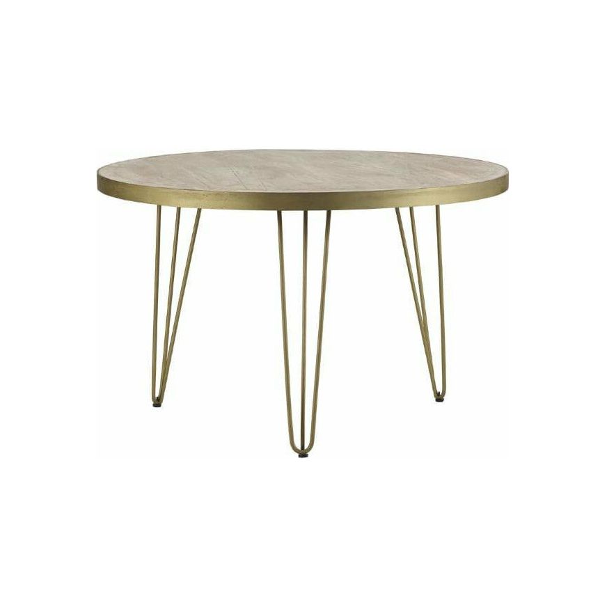 Light Gold Round Dining Table (5917162406056)