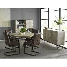 Light Gold Round Dining Table (5917162406056)