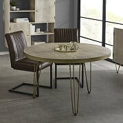 Light Gold Round Dining Table (5917162406056)