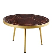 Dark Gold  Round Coffee Table (5917162832040)