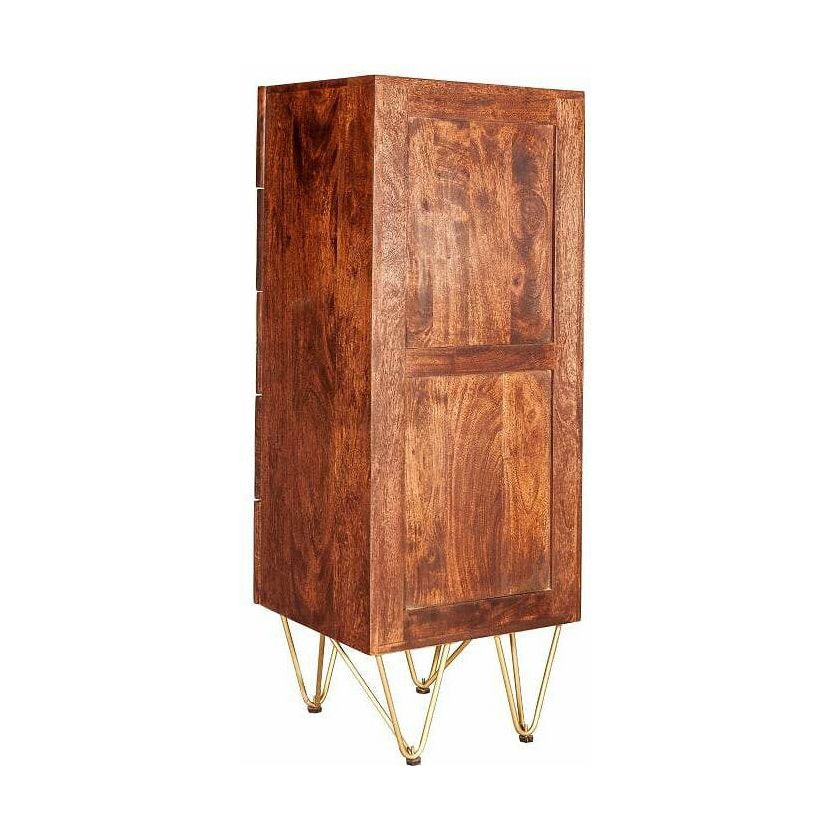 Dark Gold Tall Chest of Drawers (5917162995880)