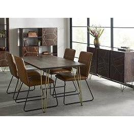 Dark Gold Dining Table (5917163094184)