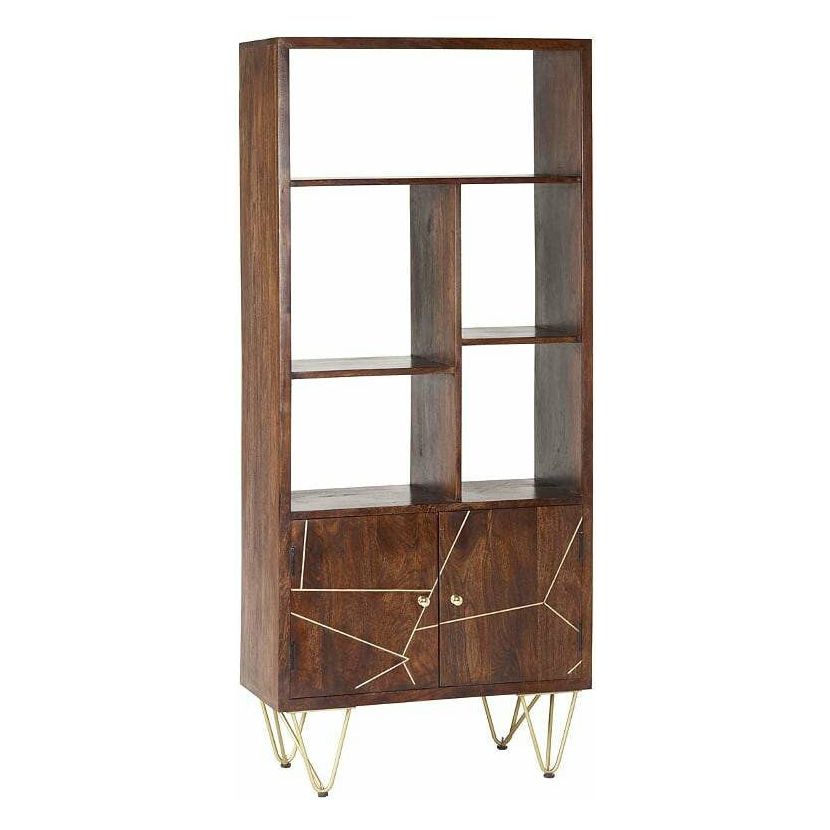 Dark Gold Large Bookcase 2 Door (5917163356328)