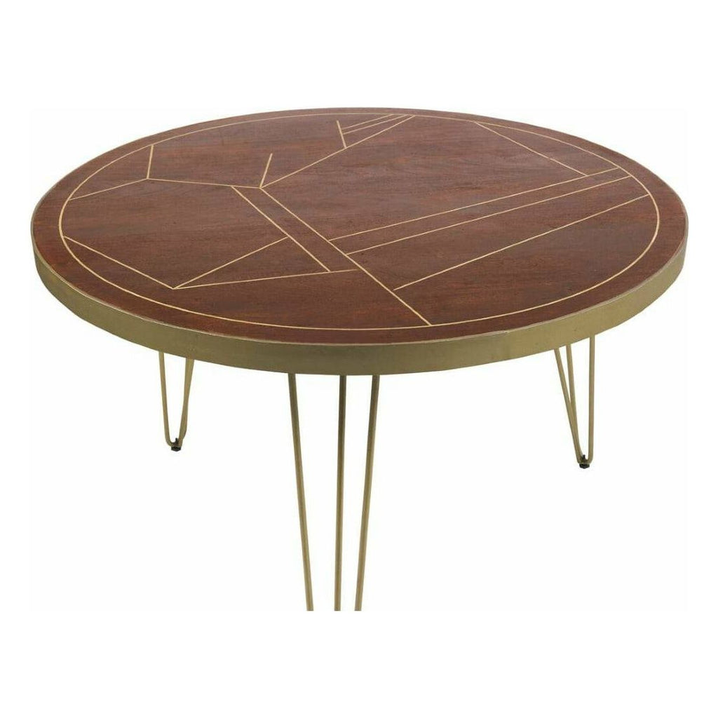 Dark Gold Round Dining Table (5917163421864)