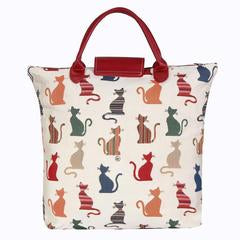 Foldaway shopping bag - Cheeky Cat (5962462101672)