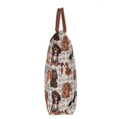 Foldaway shopping bag - Cavalier King Charles Spaniel (5962462232744)