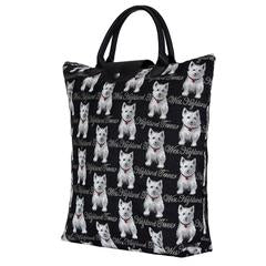 Foldaway shopping bag - Westie (5962462658728)