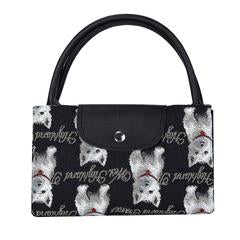 Foldaway shopping bag - Westie (5962462658728)