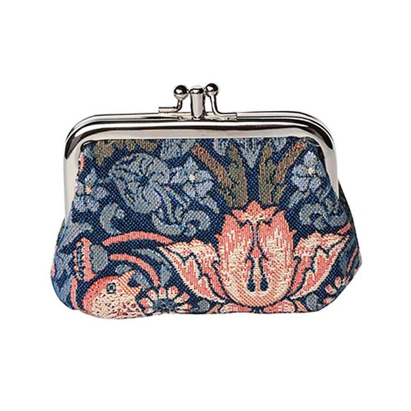 Frame Purse - Strawberry Thief Blue (5962462953640)