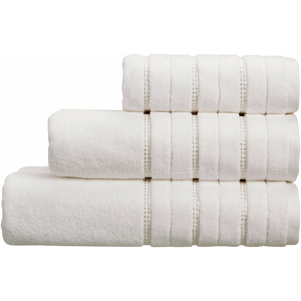 White Glitz Towels (6272095355048)