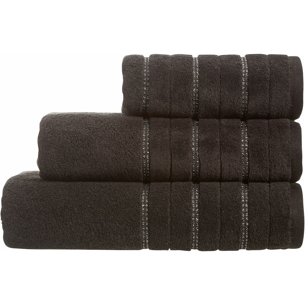 Black Glitz Towels (6271163793576)