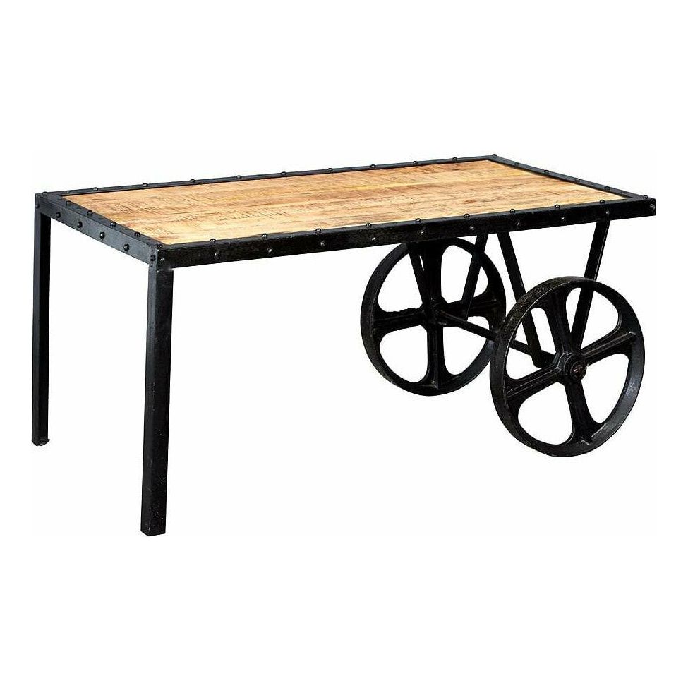 COSMO INDUSTRIAL CART COFFEE TABLE (5917147627688)