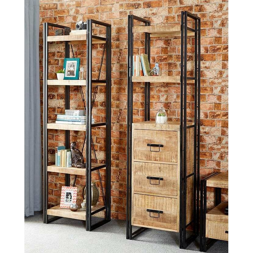 COSMO INDUSTRIAL SLIM BOOKCASE (5917147725992)