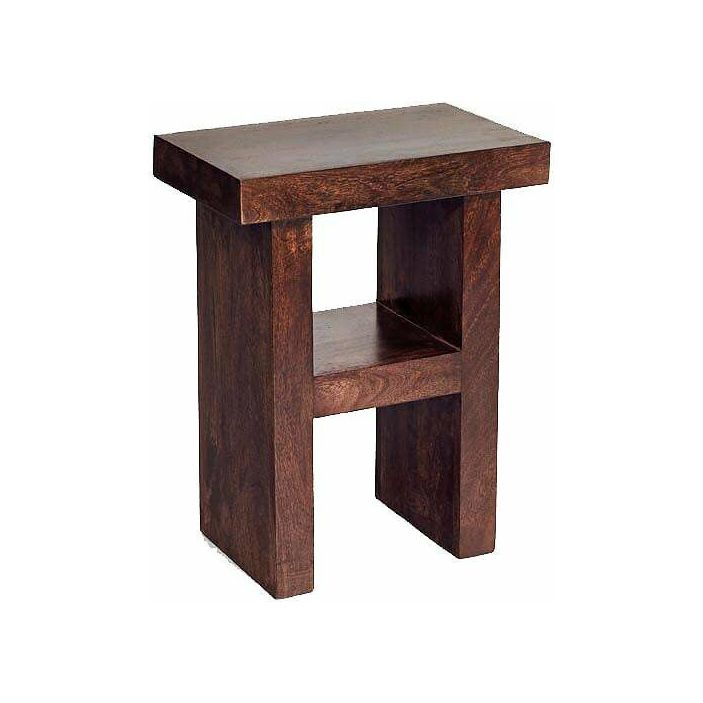 TOKO DARK MANGO H SHAPED TABLE/STOOL (5917158768808)