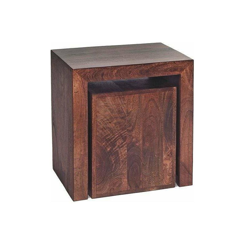 TOKO DARK MANGO CUBED NEST OF 2 TABLES (5917159063720)