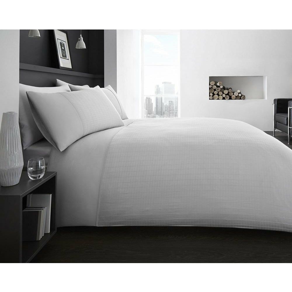 300TC Ontario Duvet Set Grey (6034717540520)