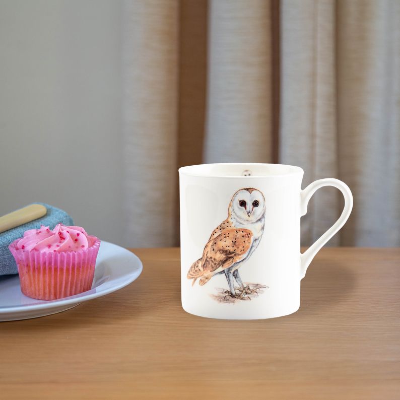 Owl Bone China mug ( set of 4)Mug (6557708157096)