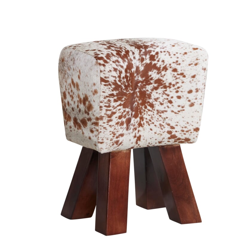 COWHIDE STOOL NATURAL (5917151887528)